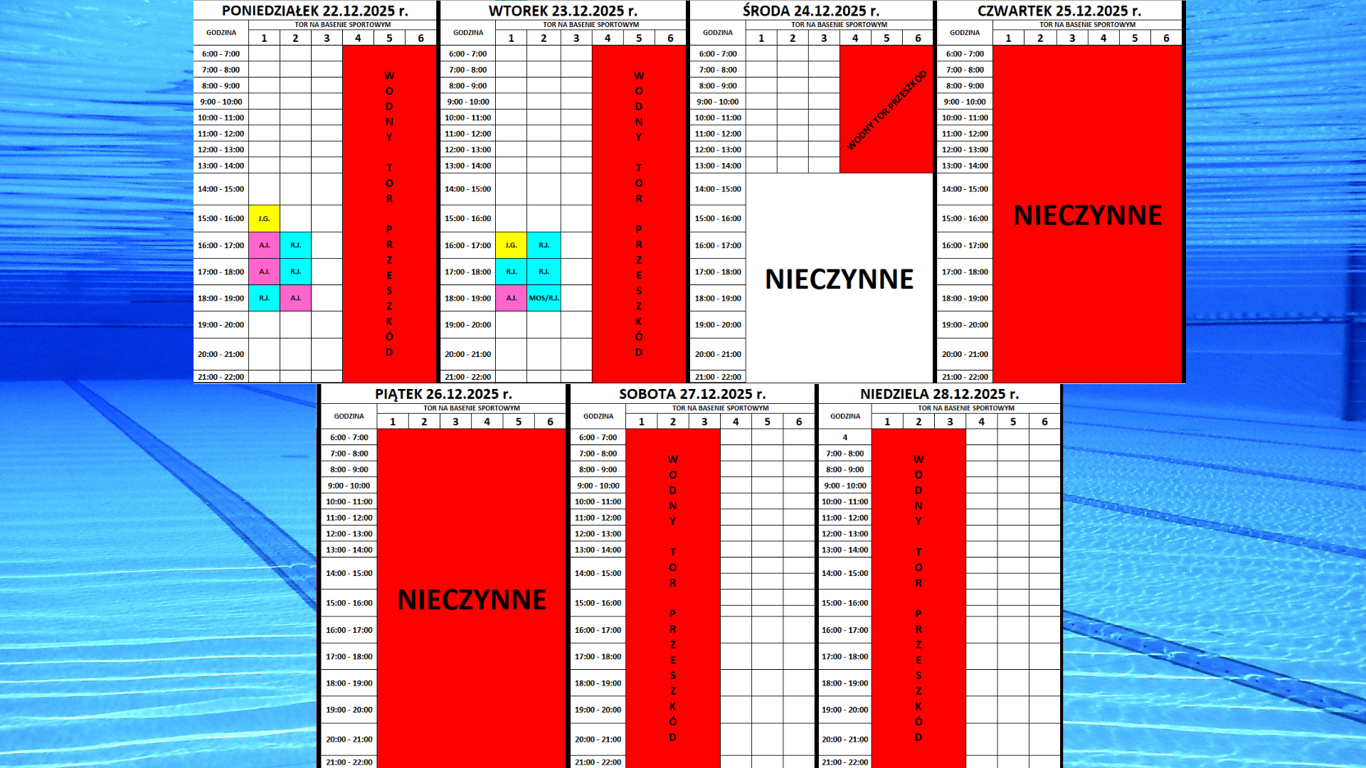 Przerwa Świąteczna 1 tydzień