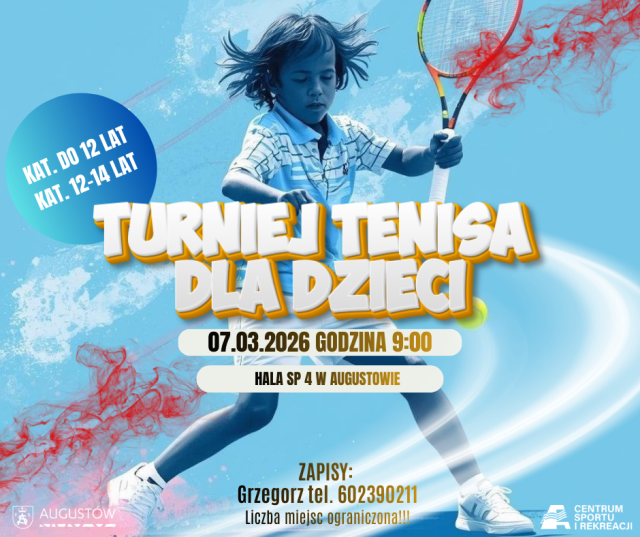 Turniej tenisa dla dzieci