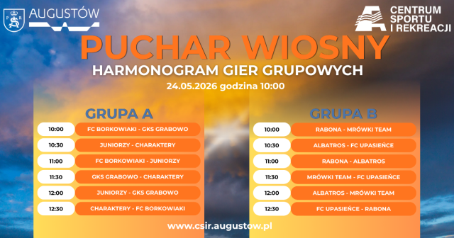 Puchar Wiosny 2026 – Harmonogram gier grupowych